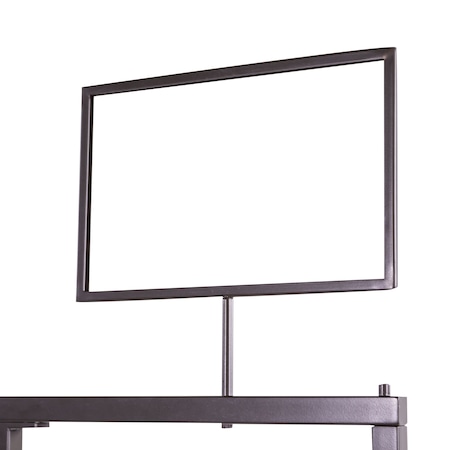 Econoco Linea 7''x11'' Landscape Sign Holder W/One 4'' Swedged Stem, Pack Of 4 LNSH711